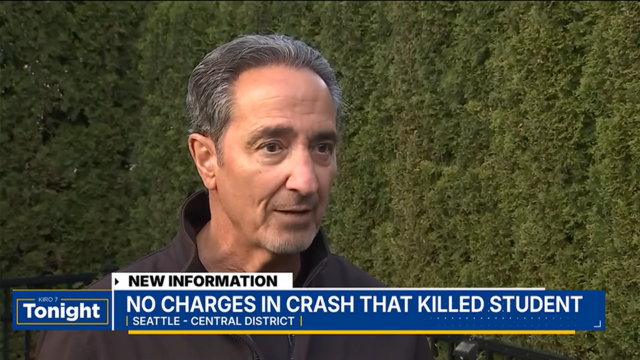 KIRO7 asks Jim Fuda for his insight on the lack of charges in fatal runaway car crash at Washington Middle School.